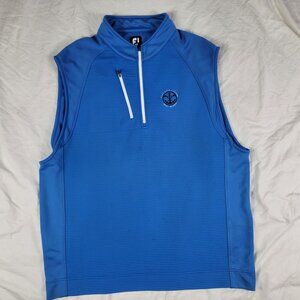 FootJoy Mens 2XL Blue Sleeveless Golf Pullover Vest Navy Golf Course Seal Beach